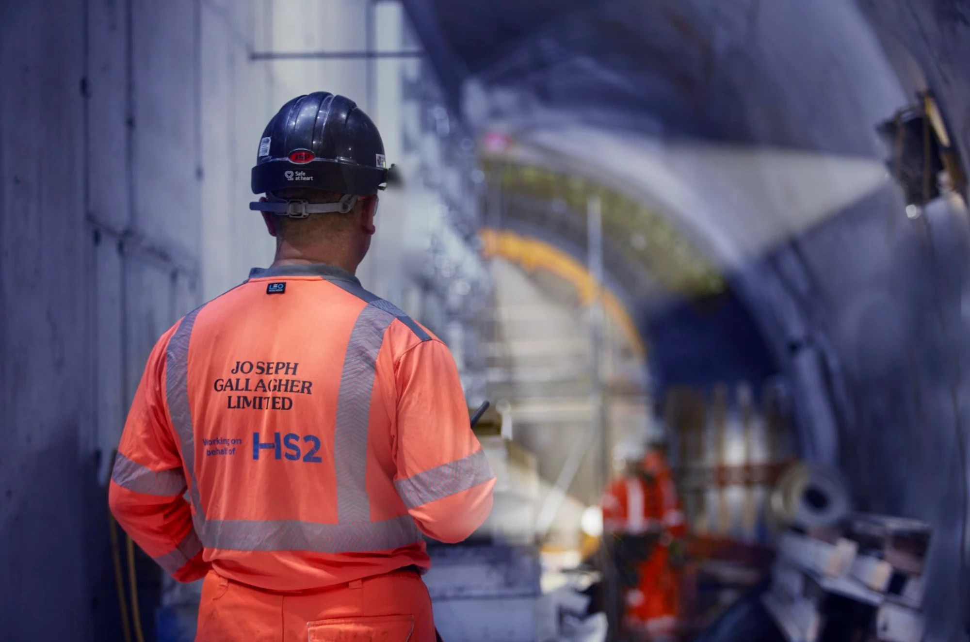 Joseph Gallagher engineer on the HS2 tunnel works